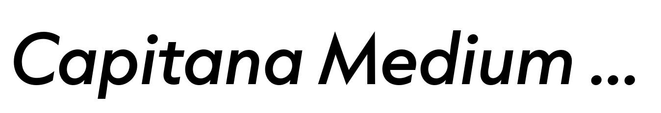 Capitana Medium Italic